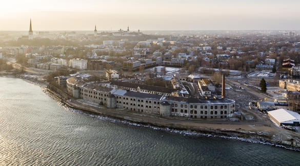 Patarei Sea Fortress and the Prison Museum in Tallinn, Estonia Aerial view of the Patarei Sea Fortress and the Prison Museum in Tallinn, Estonia.