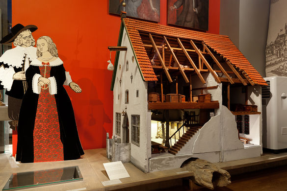 Tallinn City Museum in Tallinn, Estonia. Model of the medieval house at the Tallinn City Museum in Tallinn, Estonia.