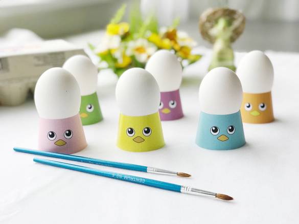 Painting Easter eggs